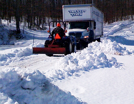 Two Guys and a Truck in the snow