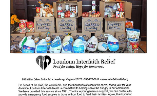 picture of Interfaith Relief food drive