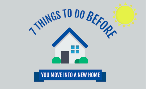 header on seven things to do before you move into a new home