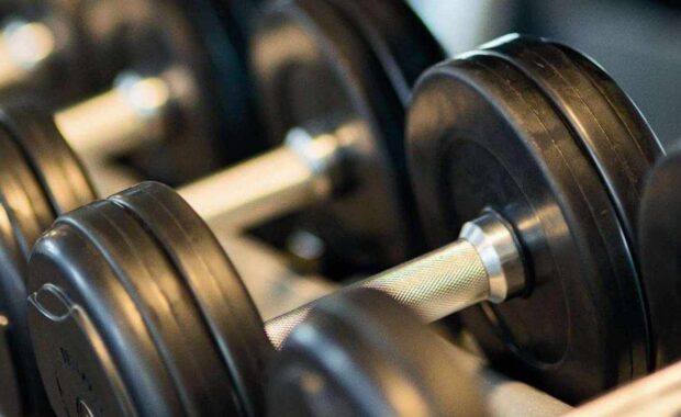 fitness equipment dumbbells