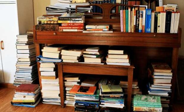 books on a shelf