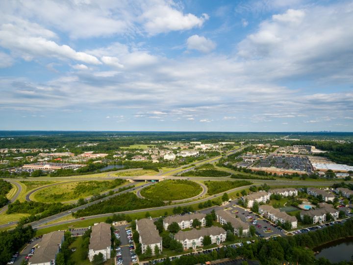 Aerial View Of Sterling Where Professional Sterling VA Movers Have Assisted Thousands Of Residents