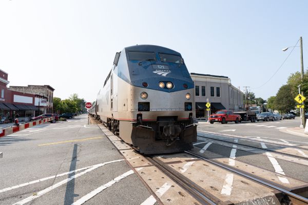 Amtrak Train In Downtown Ashland VA