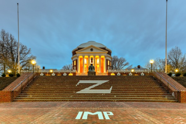 Stairs At The University Of Virginia In Charlottesville Virginia