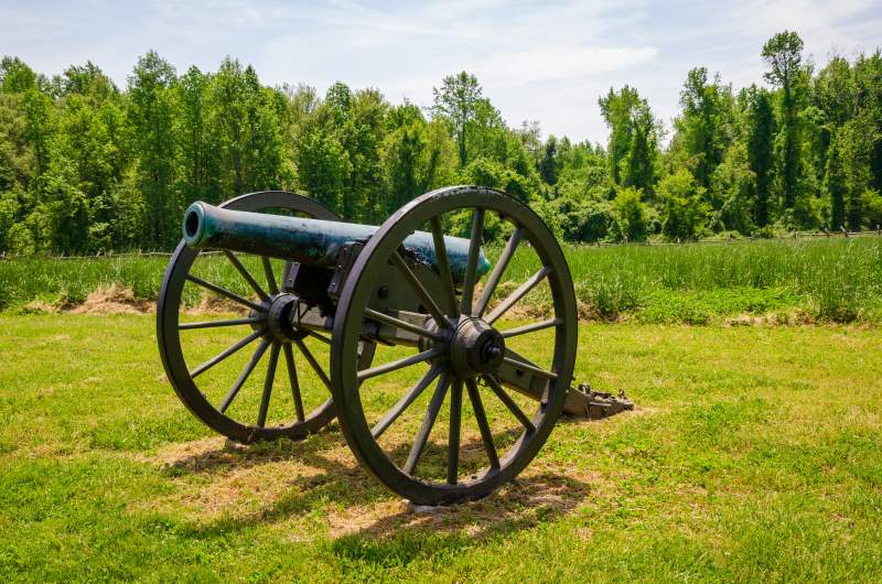 The Richmond National Battlefield Park commemorating 13 American Civil War sites around Chesterfield, Virginia, USA