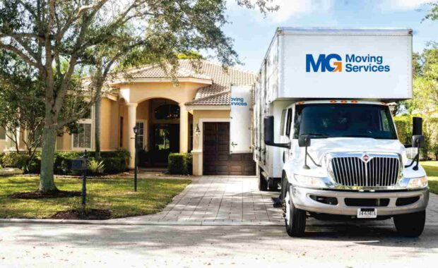 florida residential home and mg moving truck