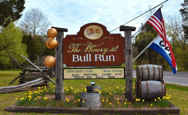 The Winery at Bull Run Sign, Centreville, Virginia, USA