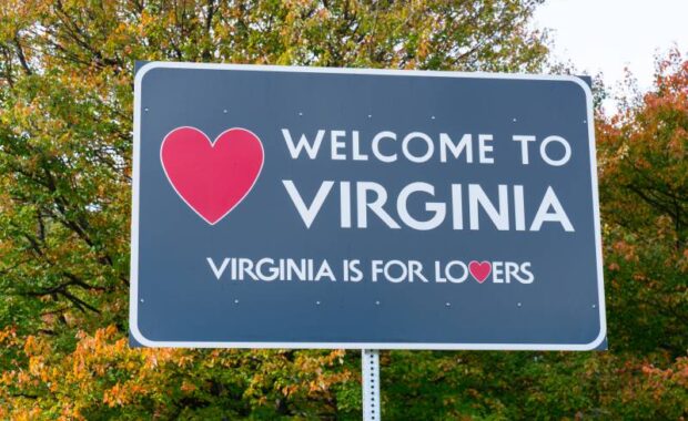 Welcome to Virginia sign