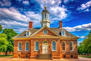 Colonial Williamsburg courthouse