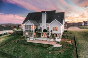 white and black concrete house